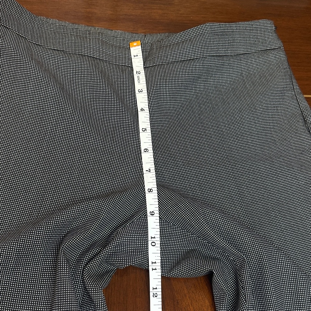 Emporio Armani Charcoal Dress Pants, micro gingham grey size S - Picture 4 of 10